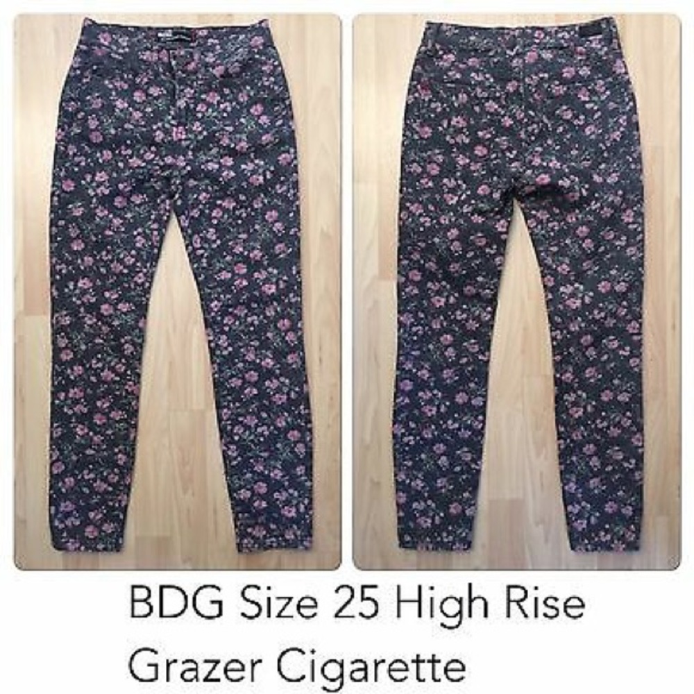 BDG floral skinny jeans